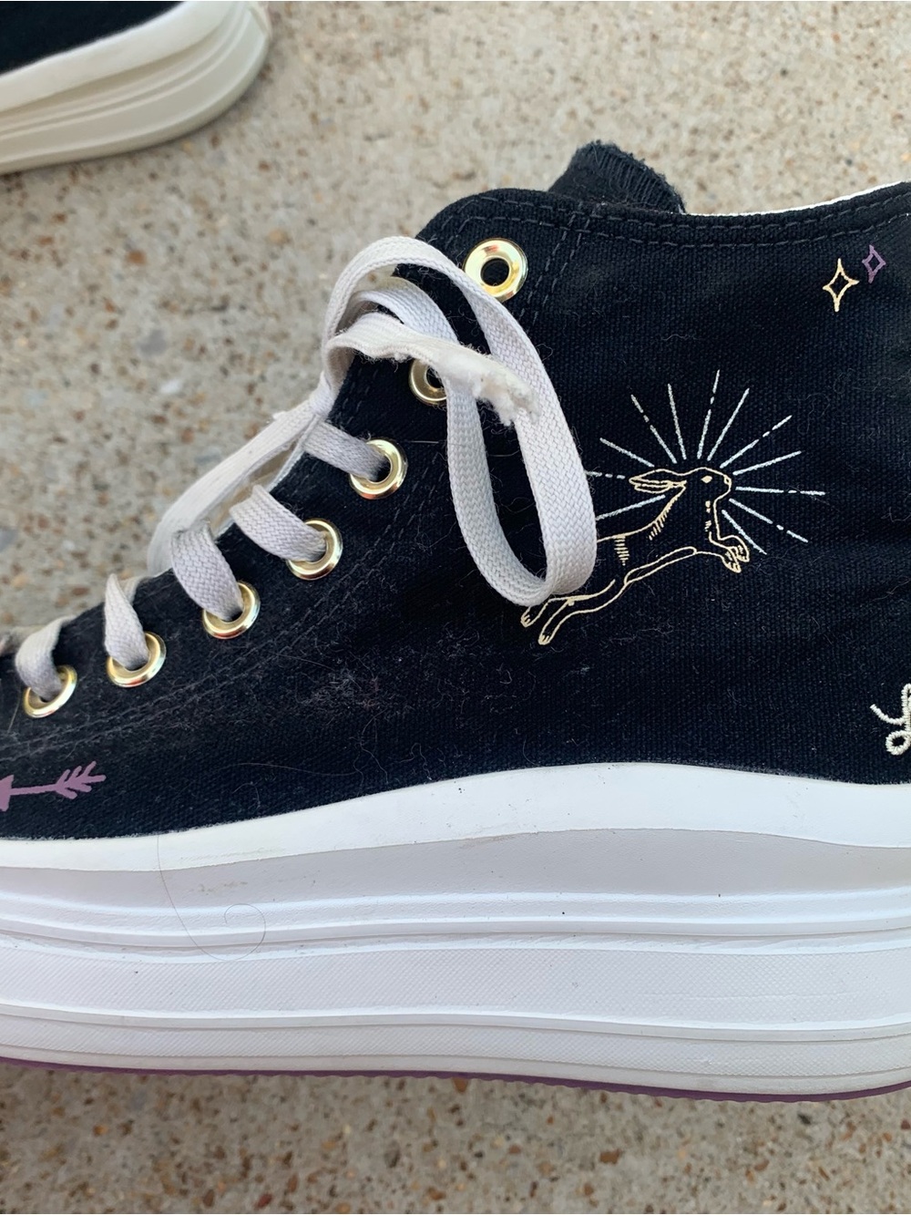 Converse All Star Move Platform High Top Sneakers Chuck Taylor Women’s 8 - Picture 2 of 11